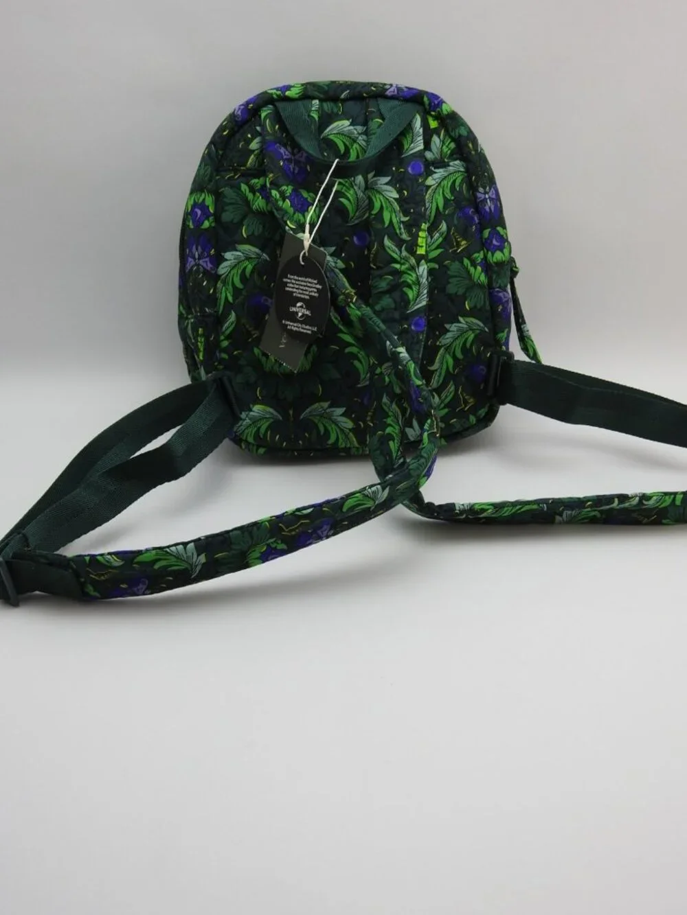 New Vera Bradley Wicked Mini Banbury Backpack NWT Green Purple Quilted